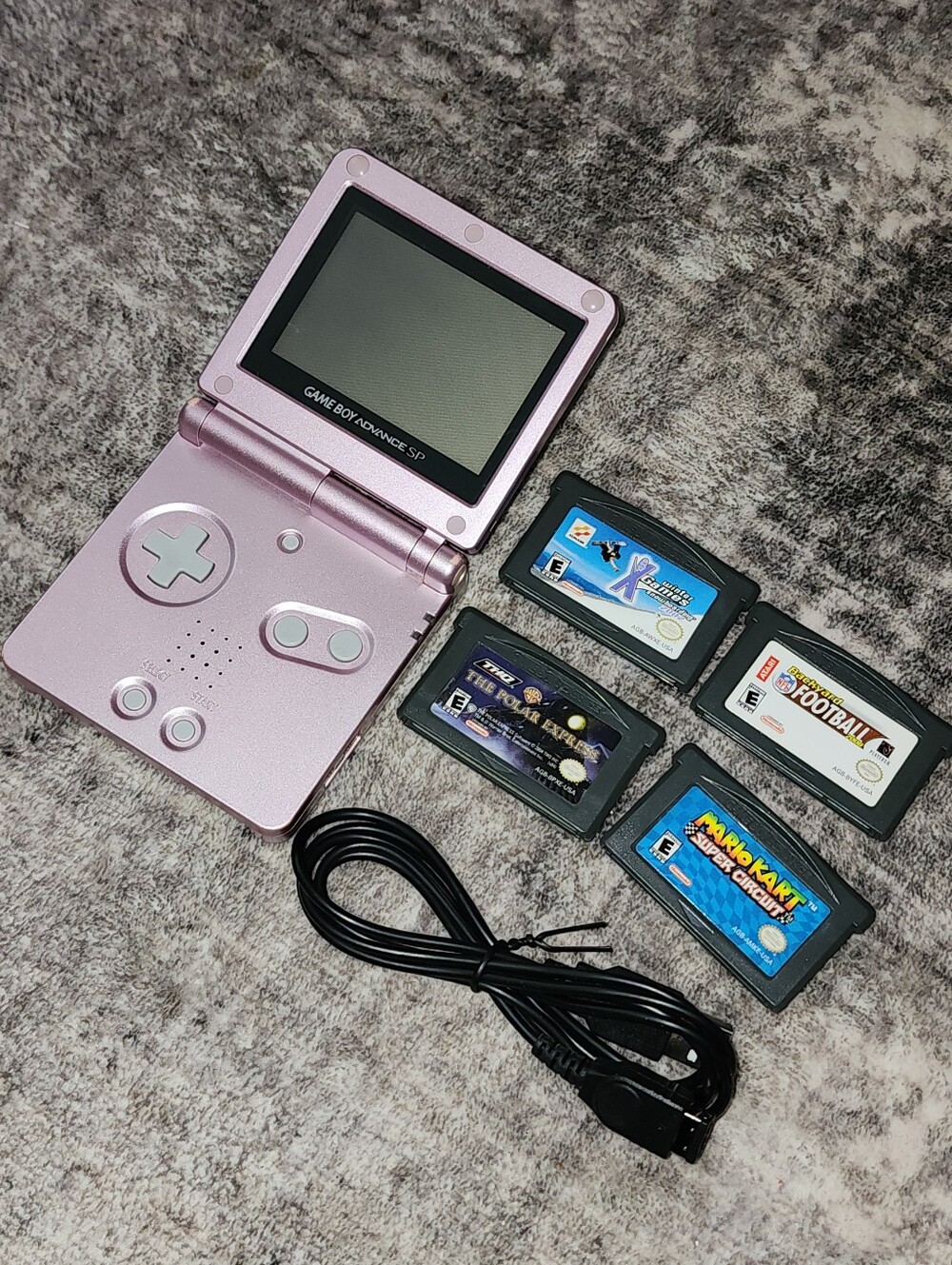 PINK GBA SP AGS-001 STARTER BUNDLE
